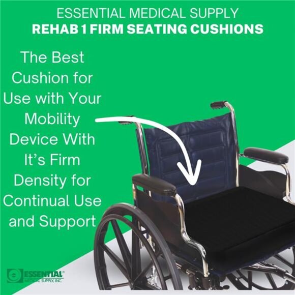 Essential Medical Supply Rehab 1 Foam Cushion - Extra Thick Seat Cushion - Picture 6 of 7